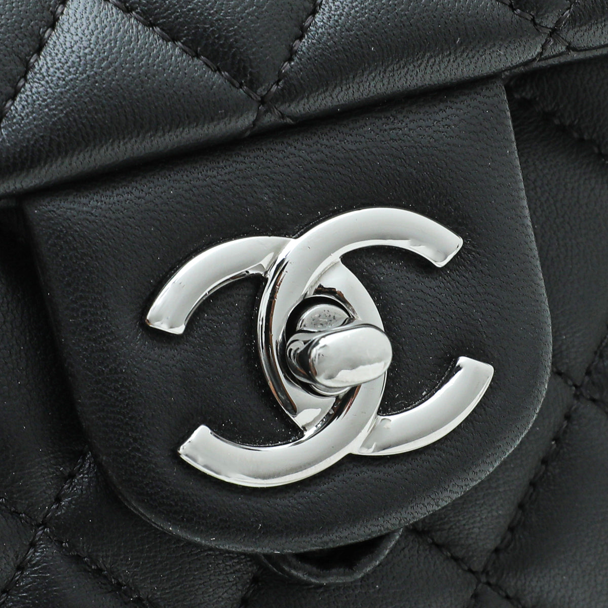 Chanel Black CC Flap Drawstring Backpack Bag