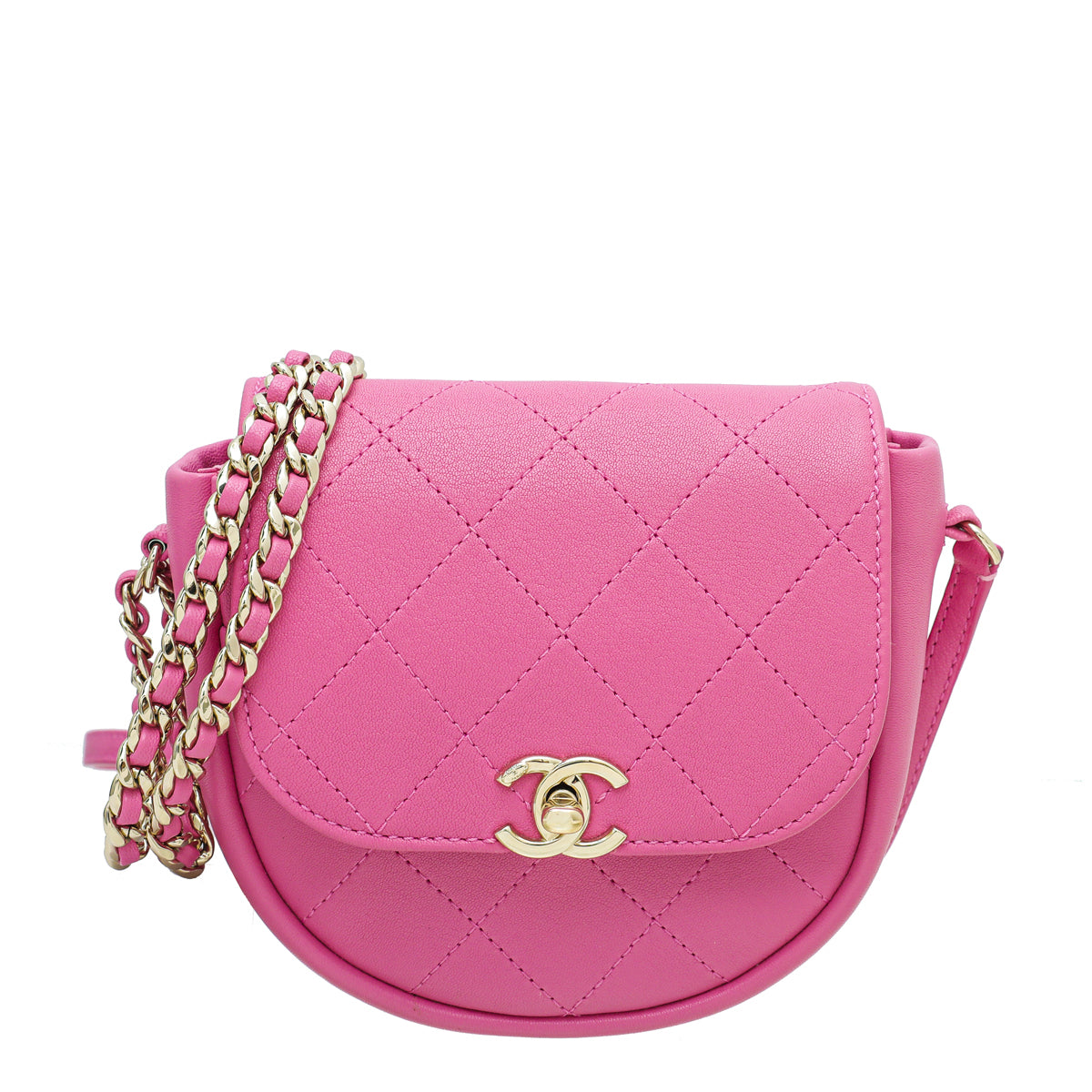 Chanel Pink CC Casual Trip Messenger Bag