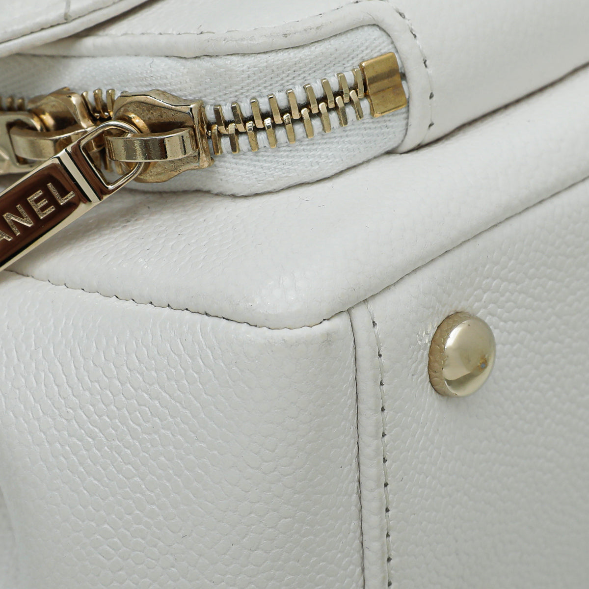 Chanel White CC Business Affinity Small Bag