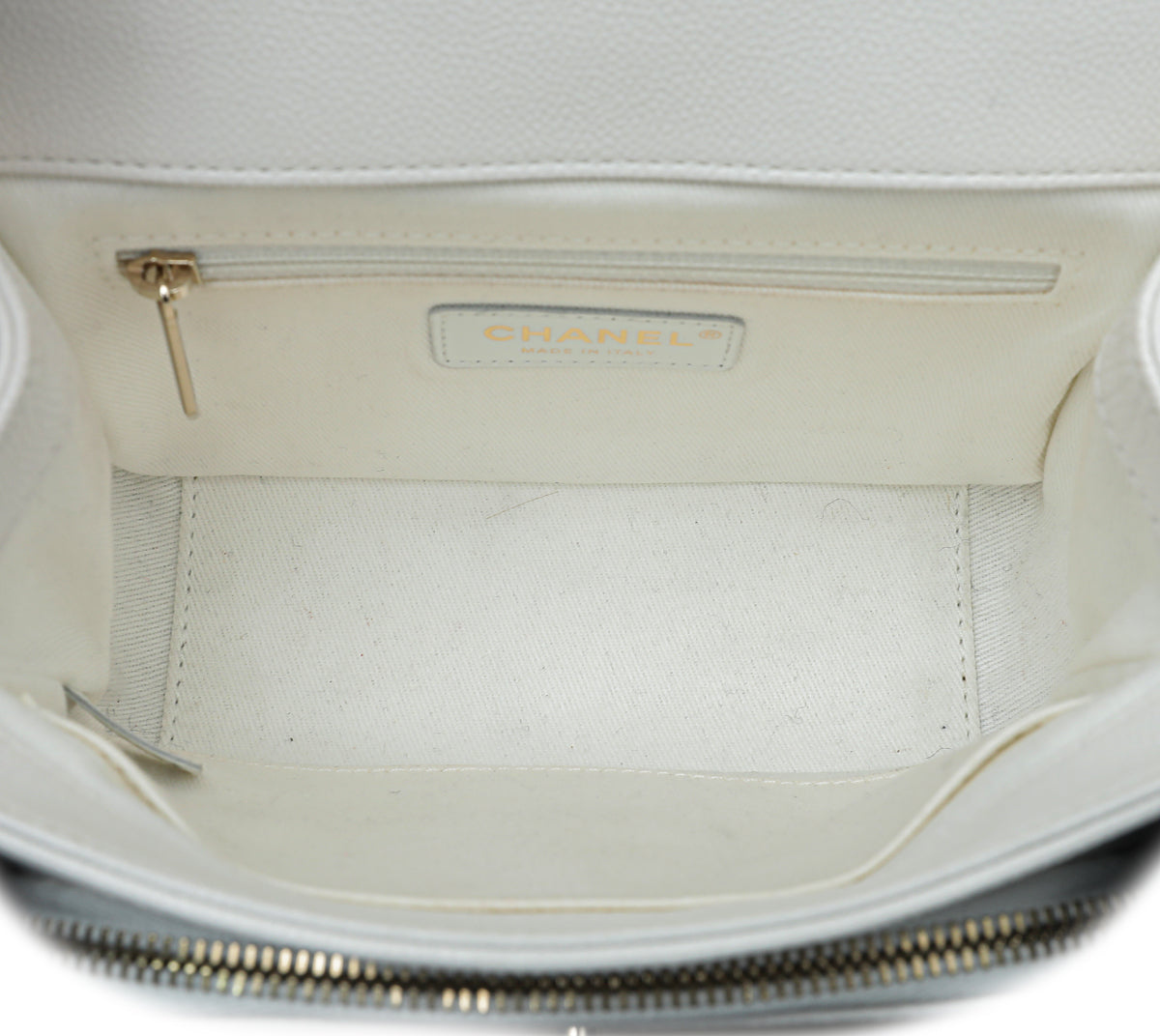 Chanel White CC Business Affinity Small Bag