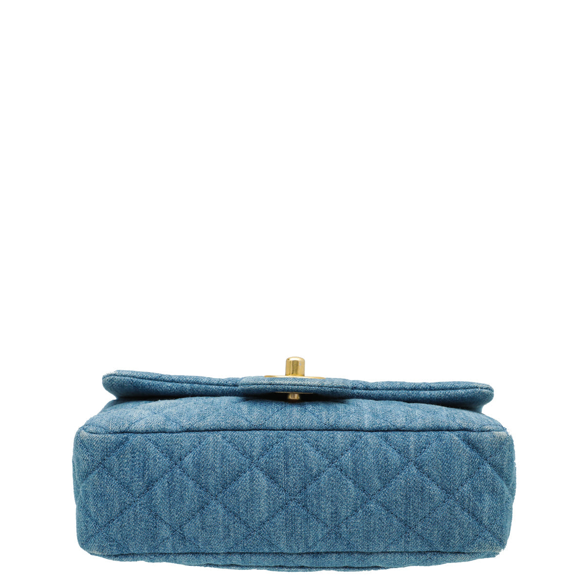 Chanel Blue Denim CC Pearl Crush Mini Rectangular Flap Bag