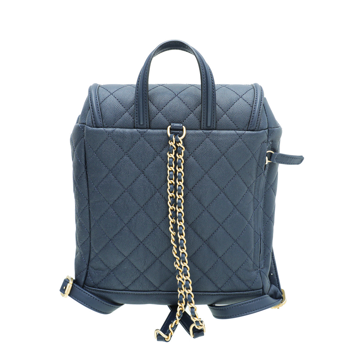 Chanel Navy Blue Filigree Backpack Bag