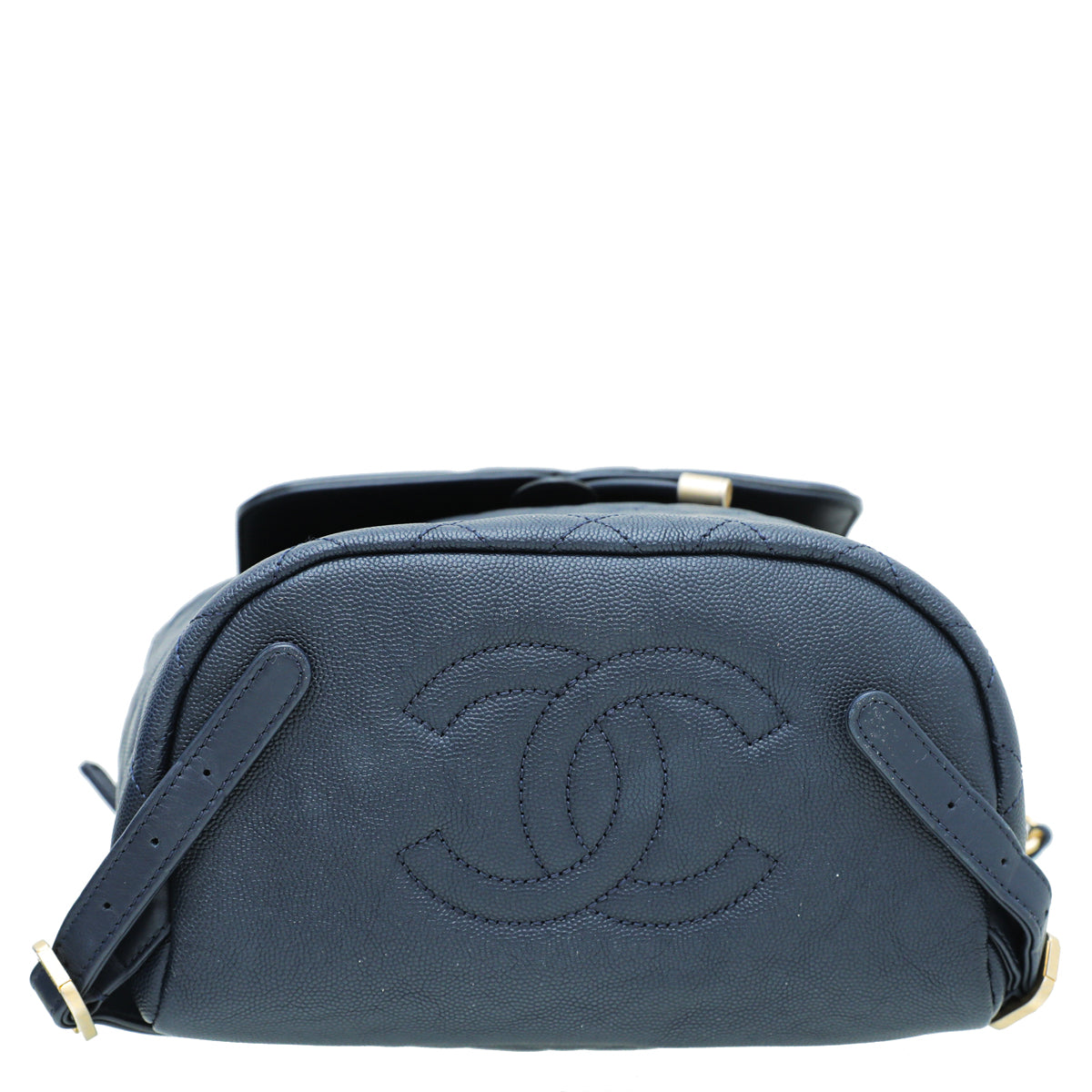 Chanel Navy Blue Filigree Backpack Bag