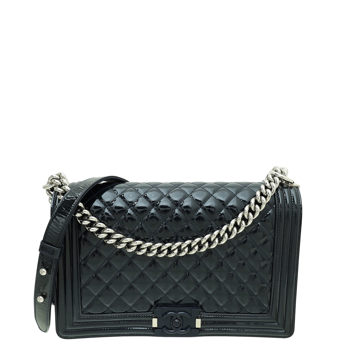 Chanel Navy Blue Le Boy New Medium Bag