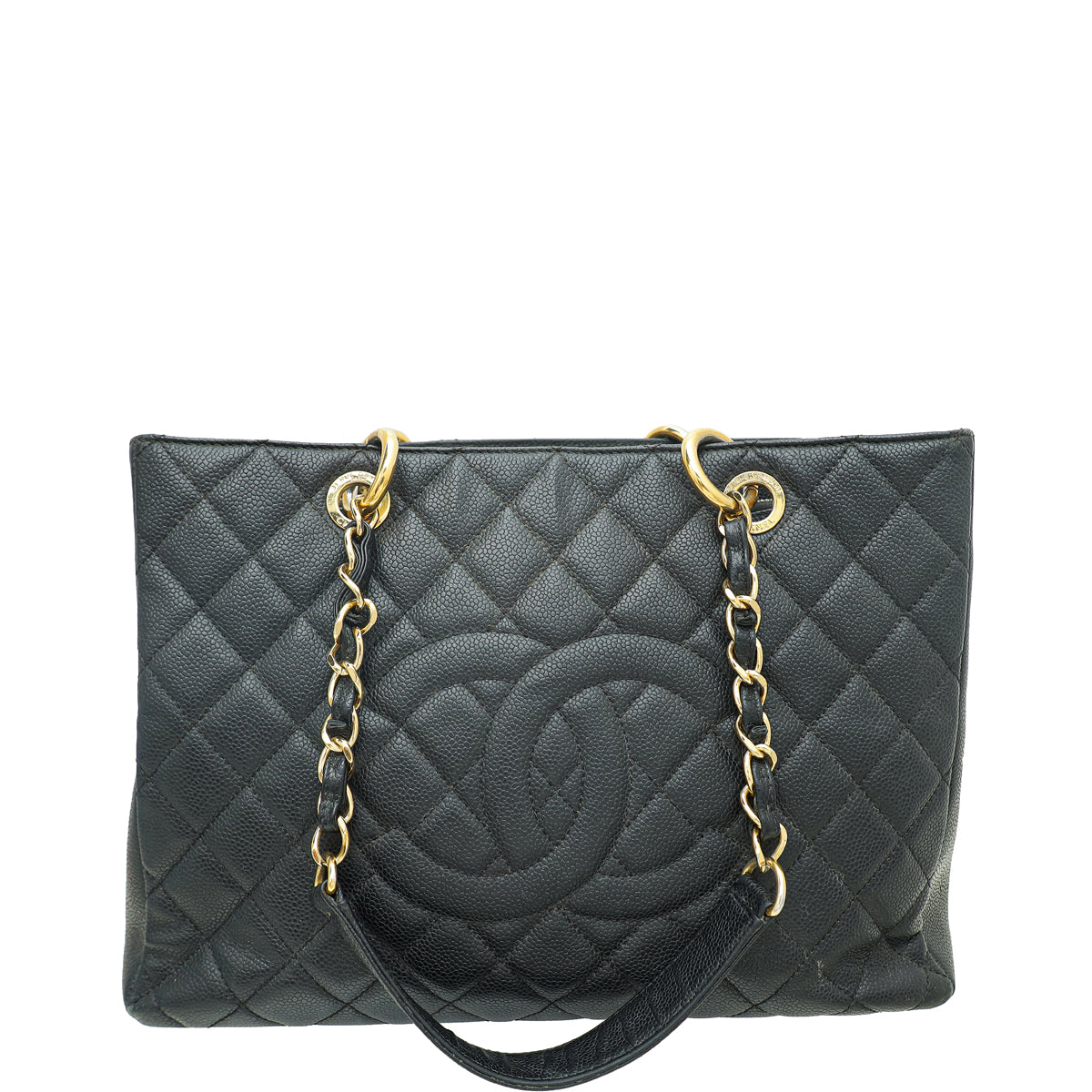 Chanel Black Grand Shopping Tote (GST) Medium Bag