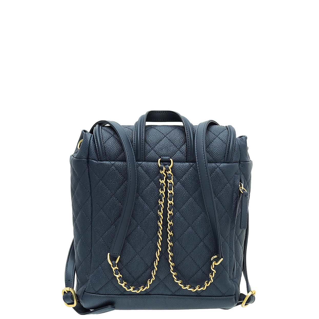 Chanel Navy Filigree Backpack Bag