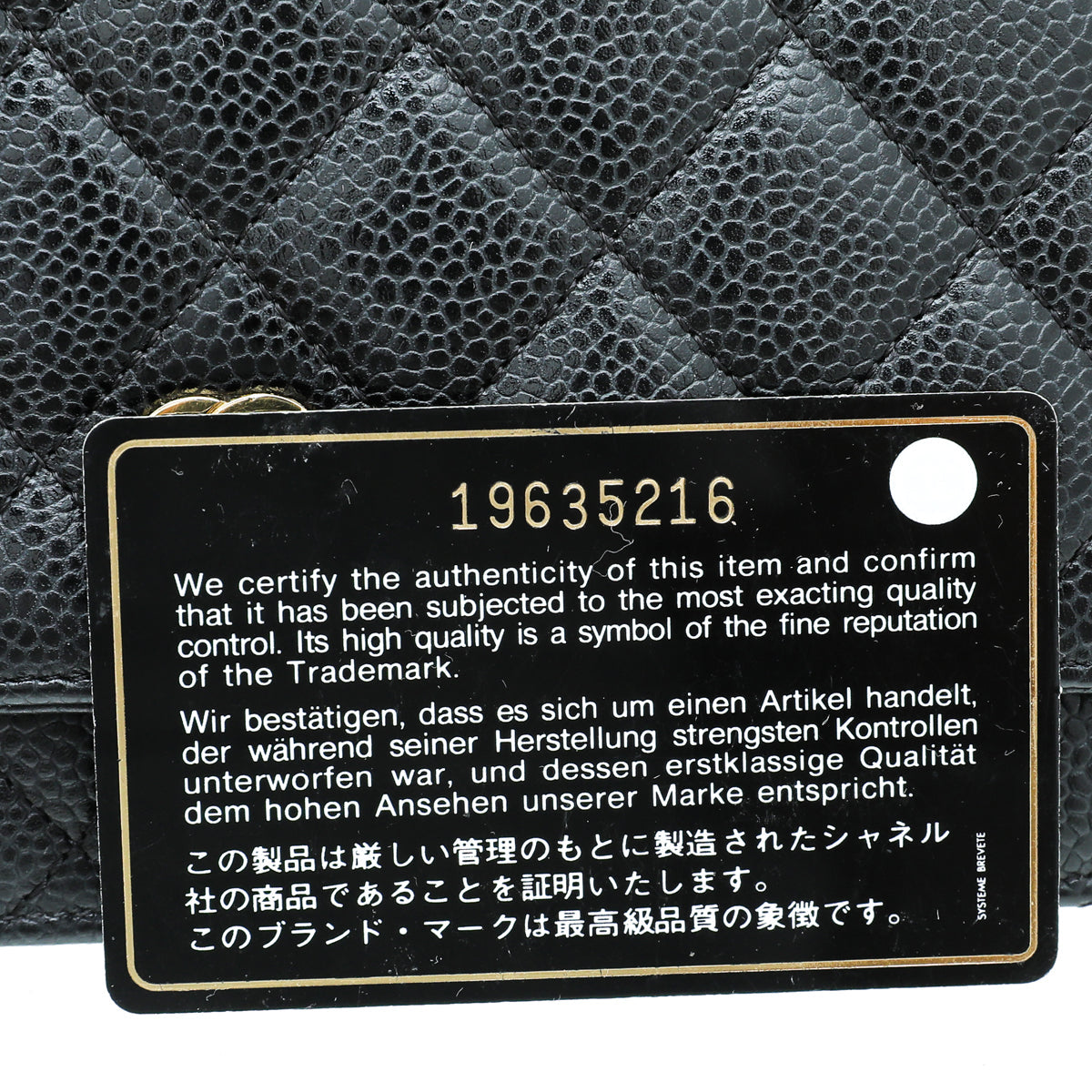 Chanel Black CC Classic Wallet on Chain