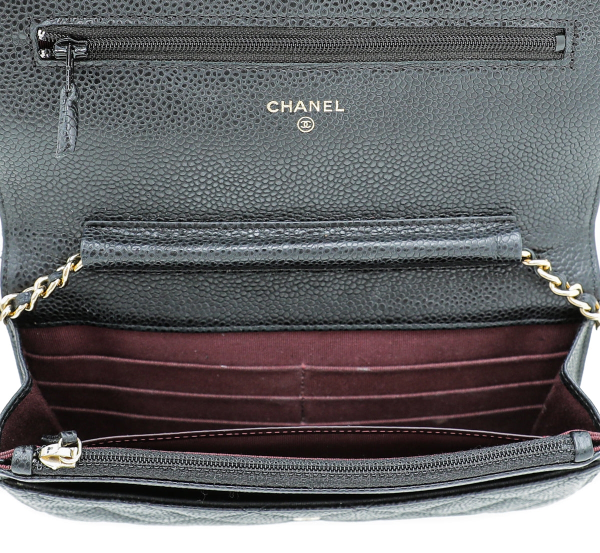 Chanel Black CC Classic Wallet on Chain