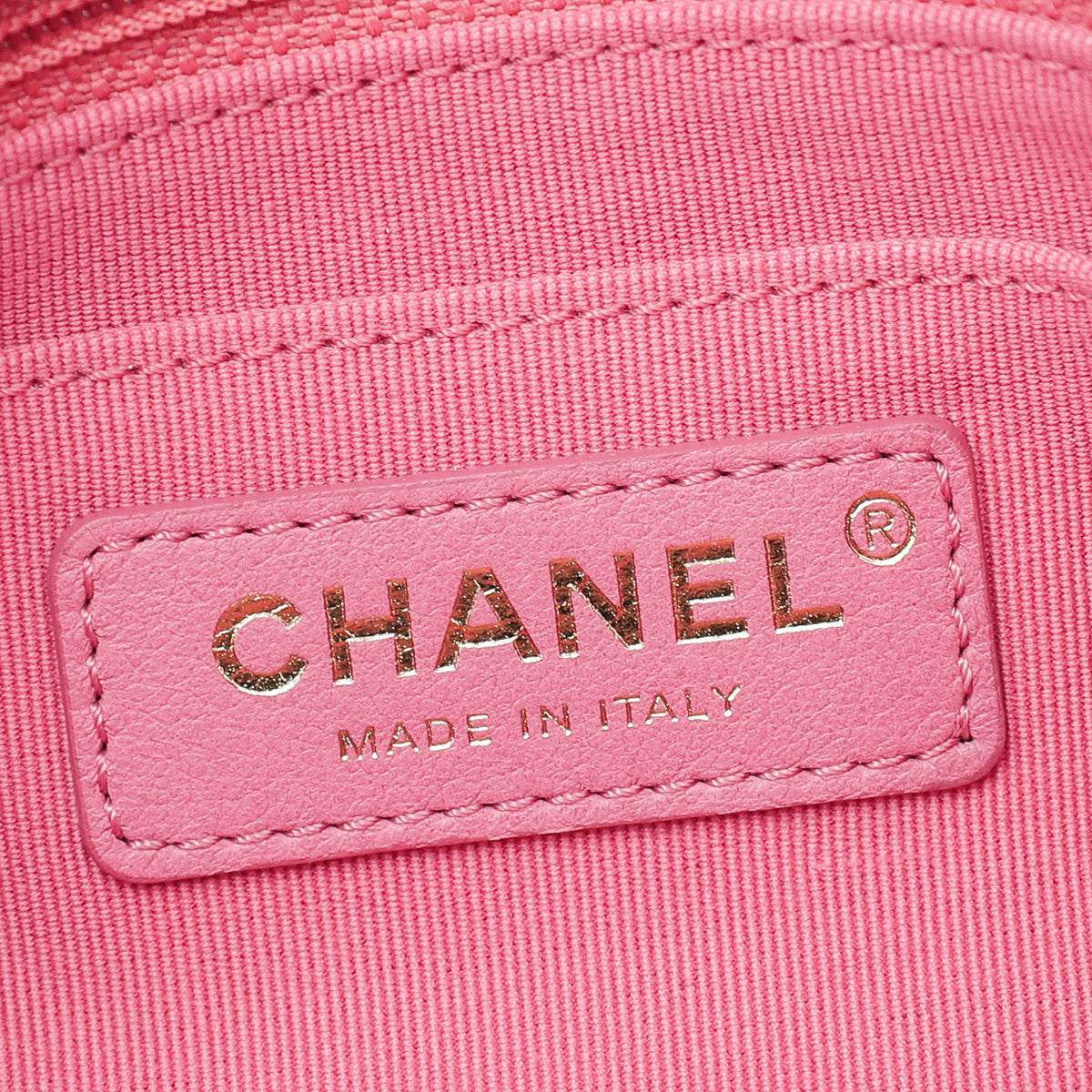 Chanel Pink Resin Flap Medium Bag