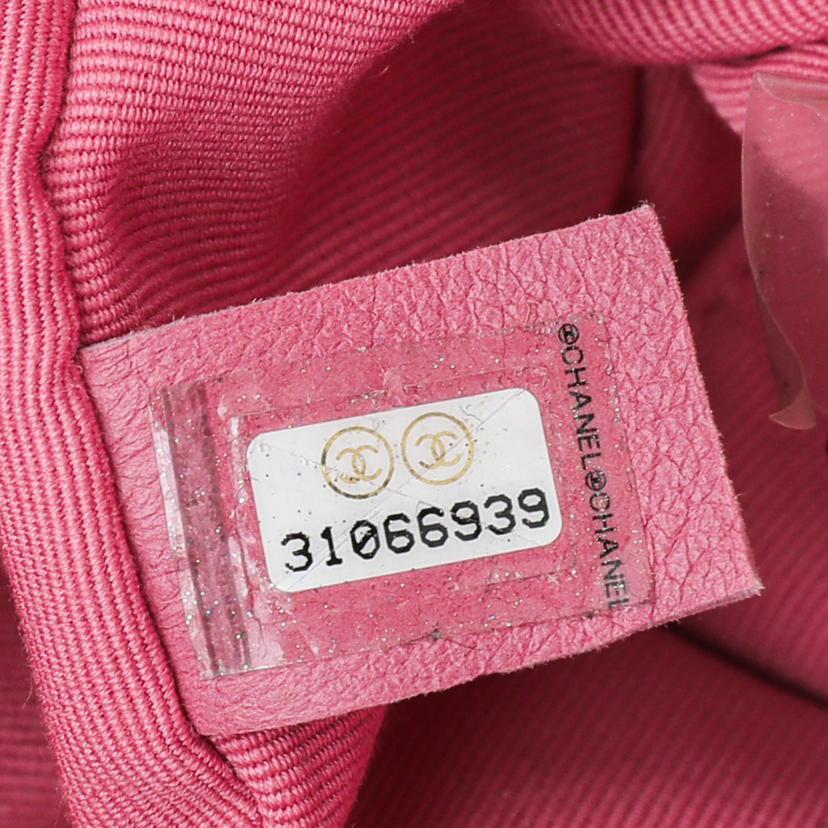 Chanel Pink Resin Flap Medium Bag