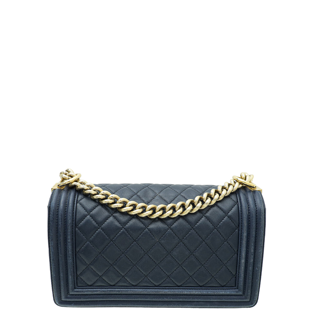 Chanel Navy Blue Le Boy Medium Flap Bag