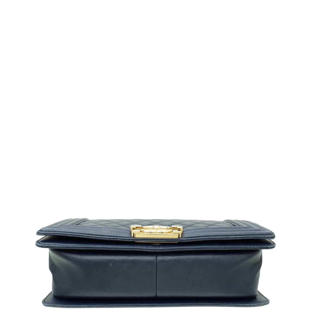 Chanel Navy Blue Le Boy Medium Flap Bag