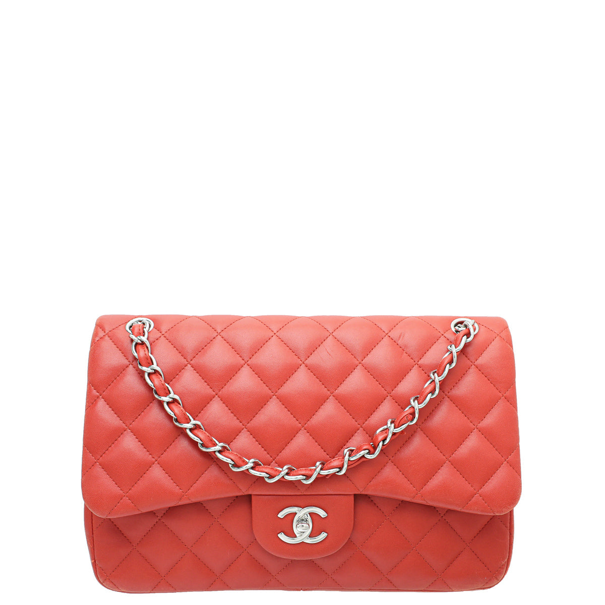 Chanel Rust CC Classic Double Flap Jumbo Bag