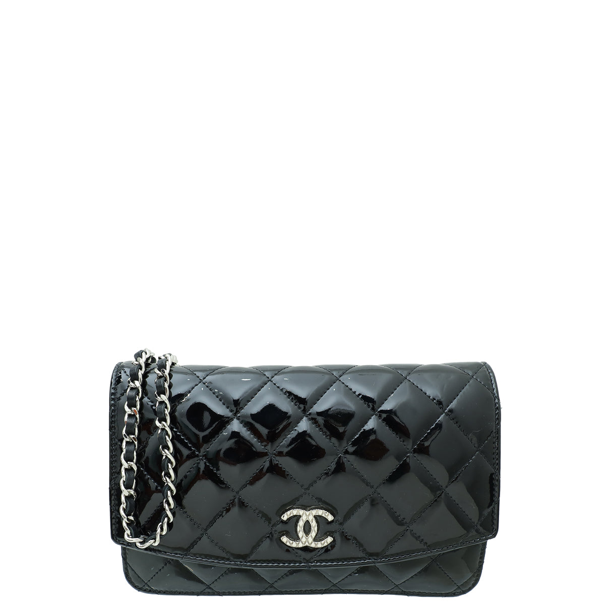 Chanel Black CC Wallet On Chain