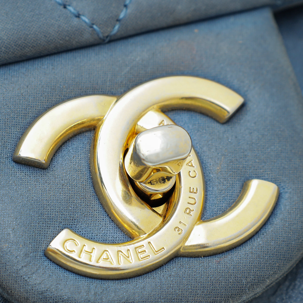 Chanel Blue CC Soft Flap Bag