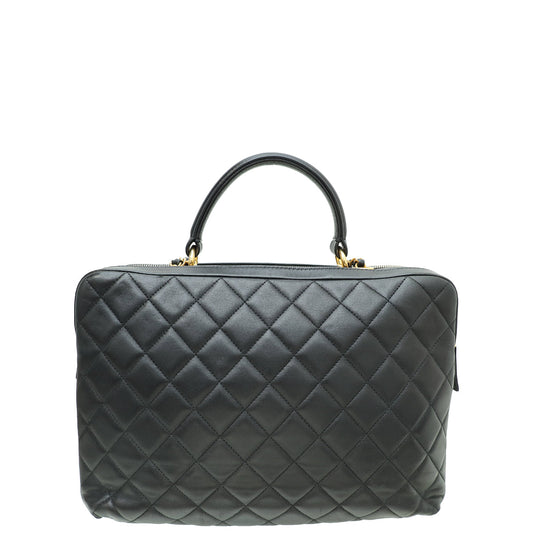 Chanel Black CC Trendy Large Bowling Bag