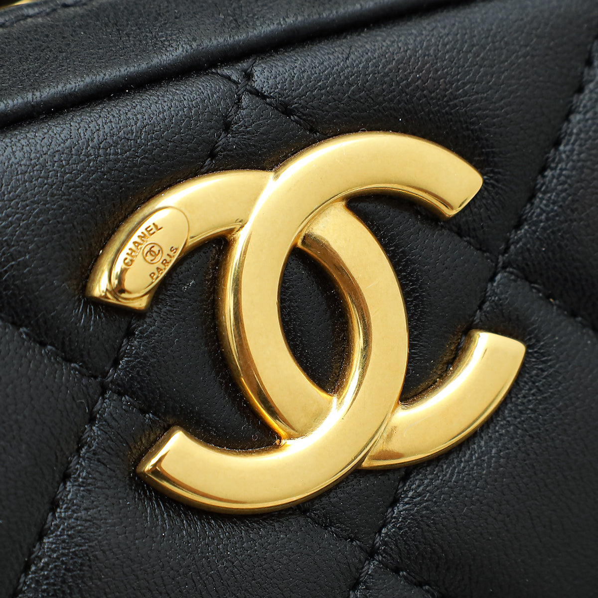 Chanel Black CC Trendy Large Bowling Bag