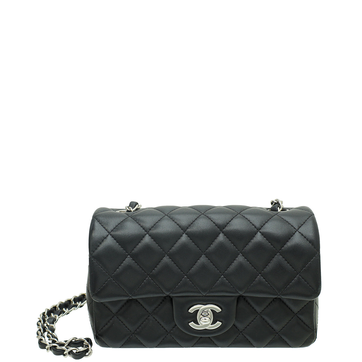 Chanel Black CC Mini Rectangular Flap Bag