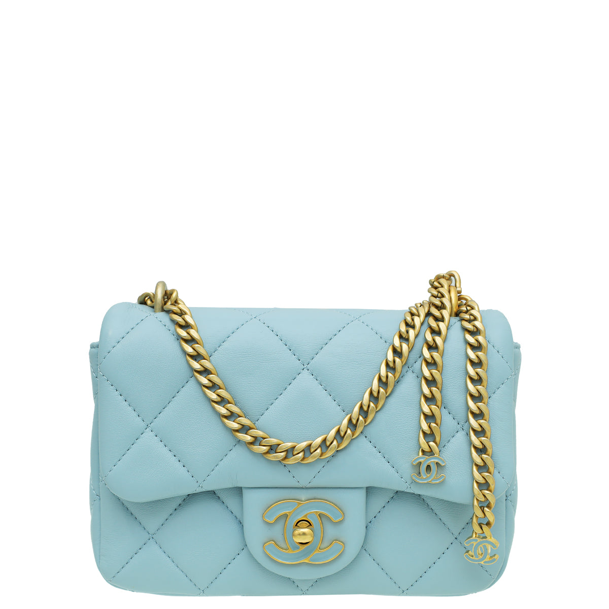 Chanel Sky Blue Pending CC Flap Mini Bag