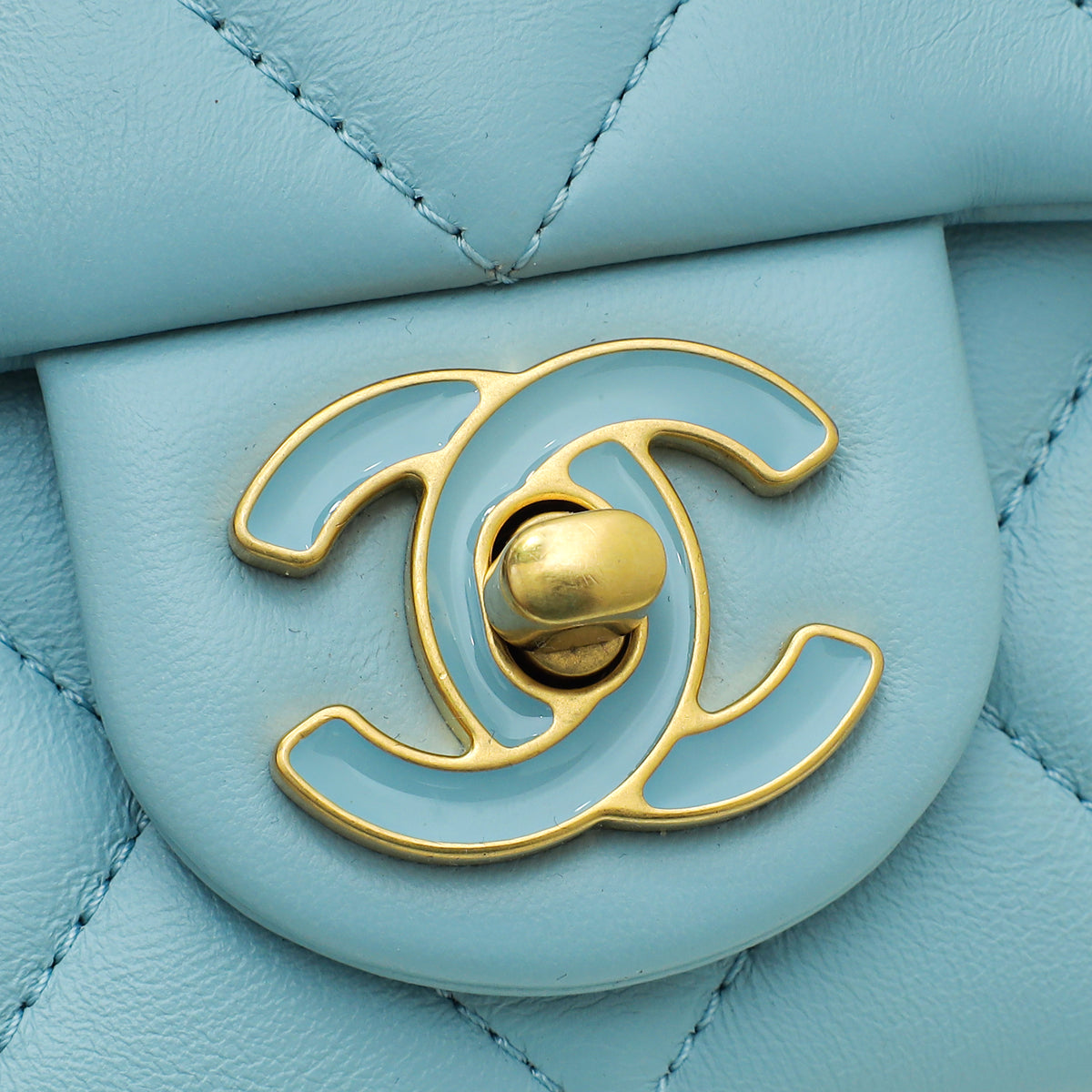 Chanel Sky Blue Pending CC Flap Mini Bag