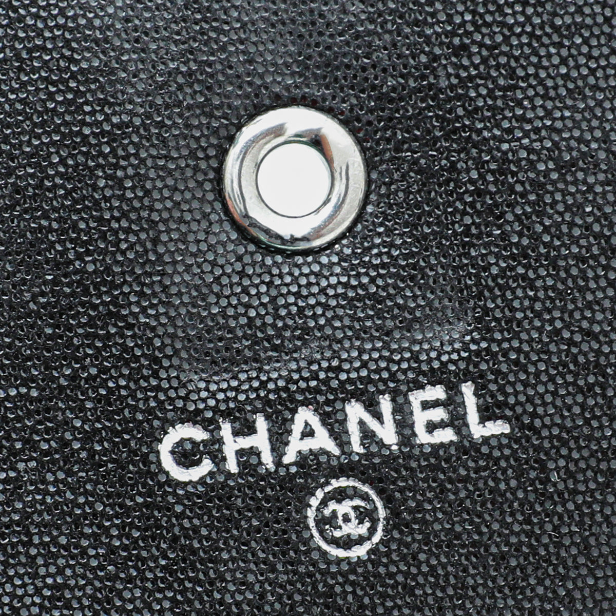 Chanel Black CC Strass Embellished Wallet on Chain