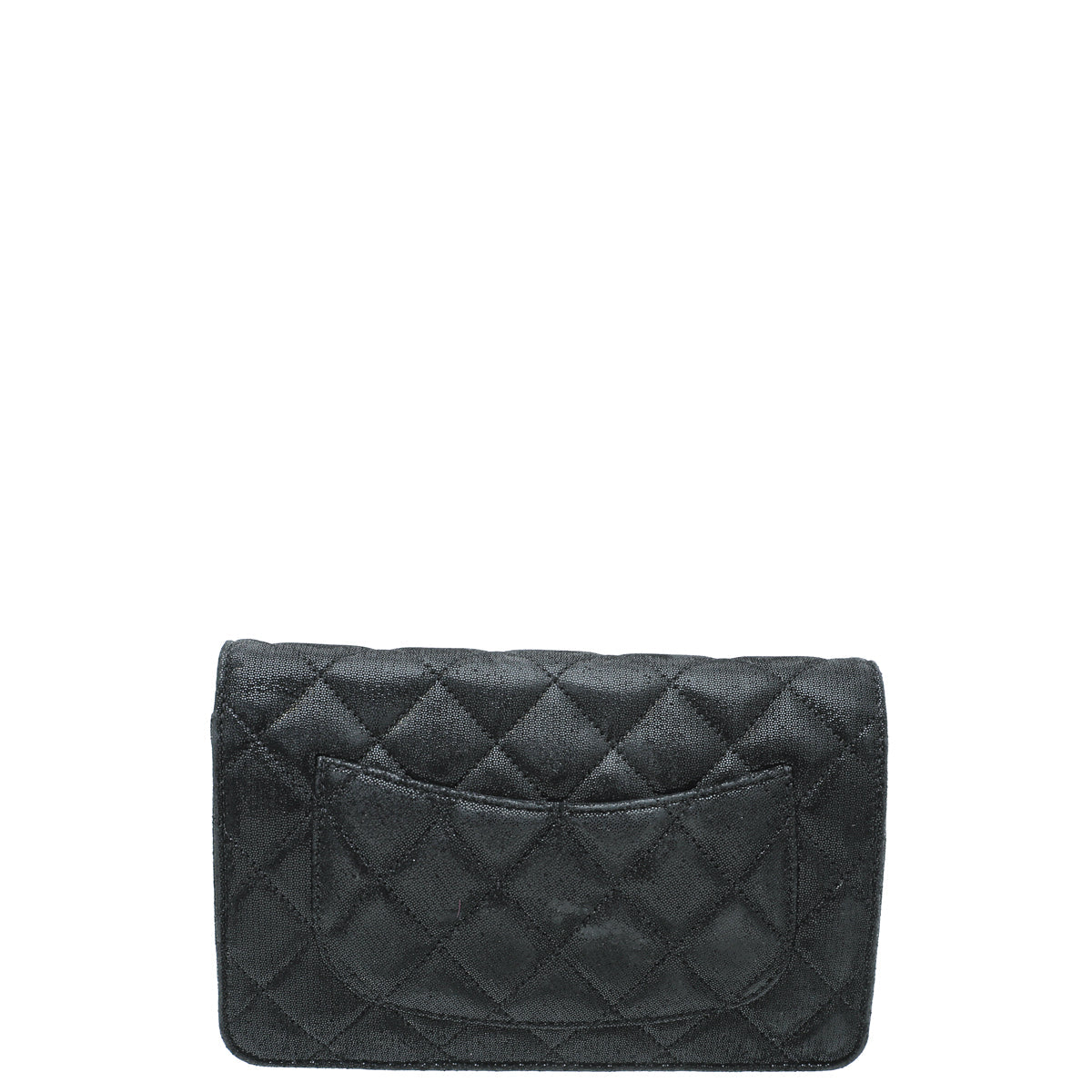 Chanel Black CC Strass Embellished Wallet on Chain