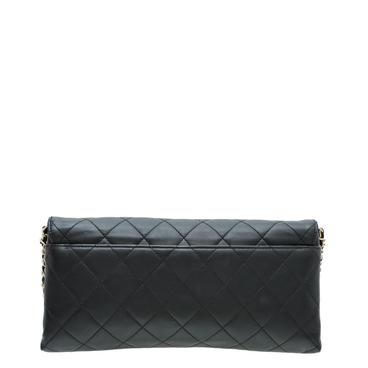 Chanel Black Logo Enchained Clutch Bag