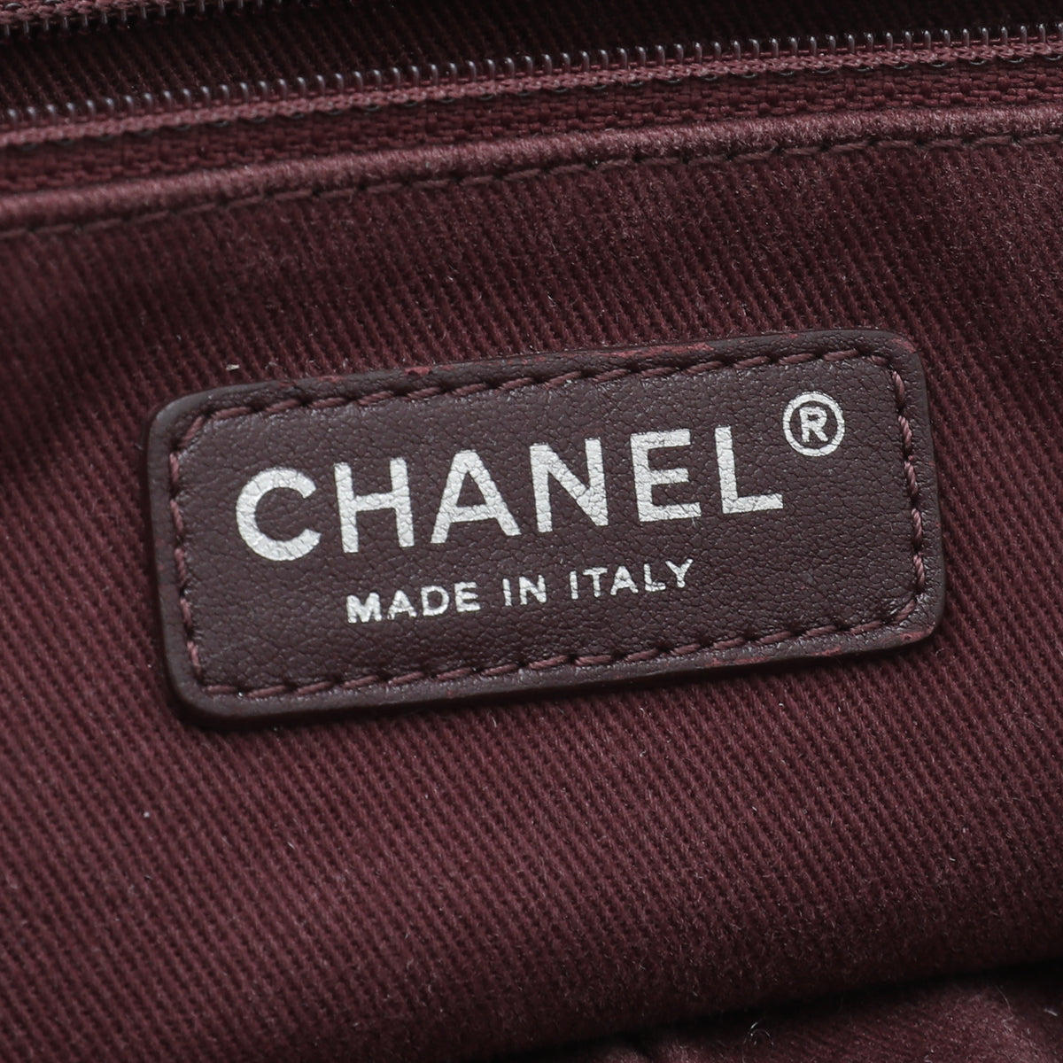 Chanel Burgundy CC Aged Easy Flap Jumbo Bag