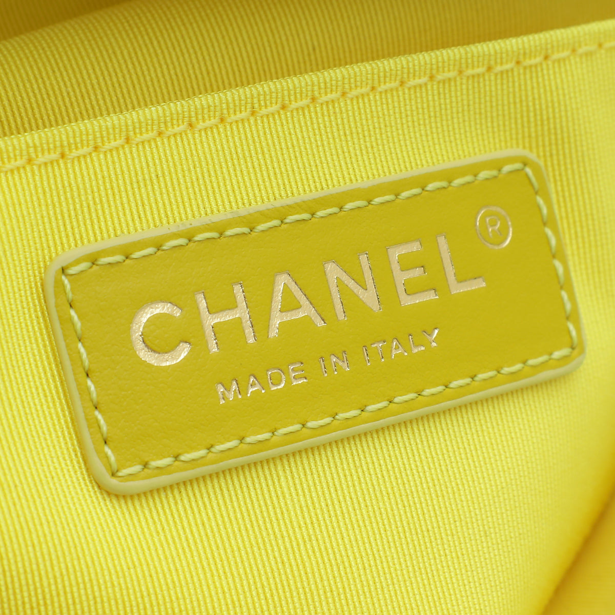 Chanel Yellow Bi Classic Waist Bag