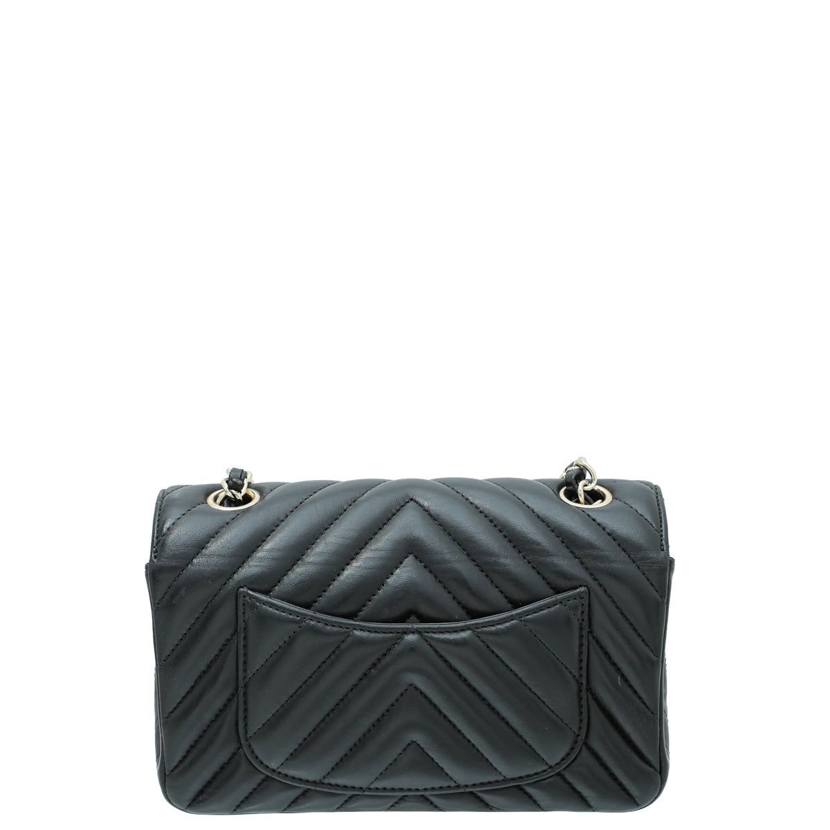 Chanel Black Chevron Classic Mini Flap Bag