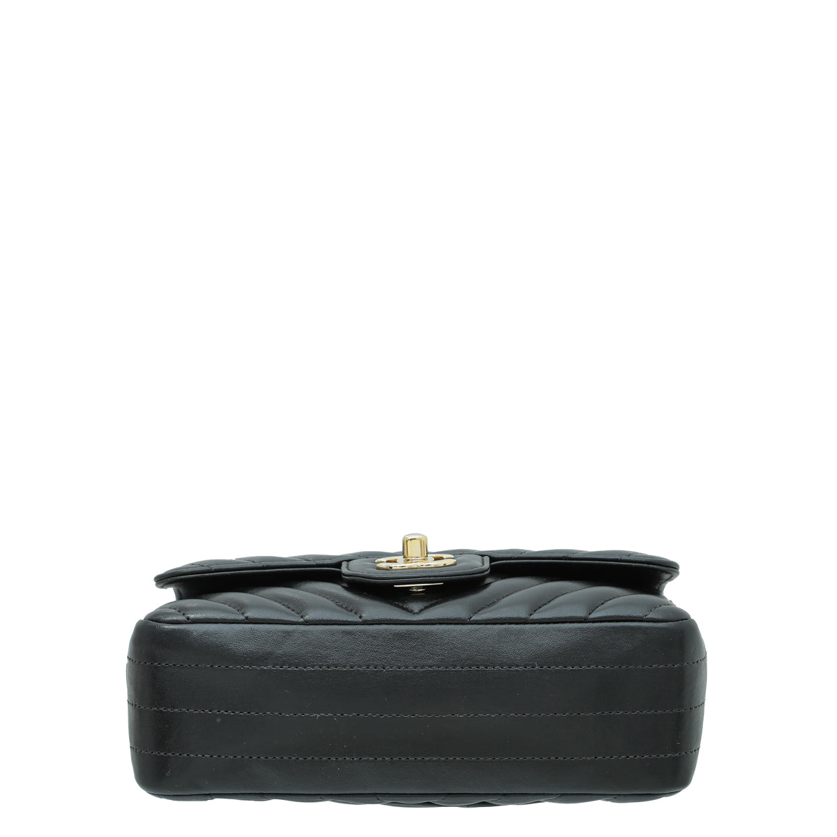 Chanel Black Chevron Classic Mini Flap Bag