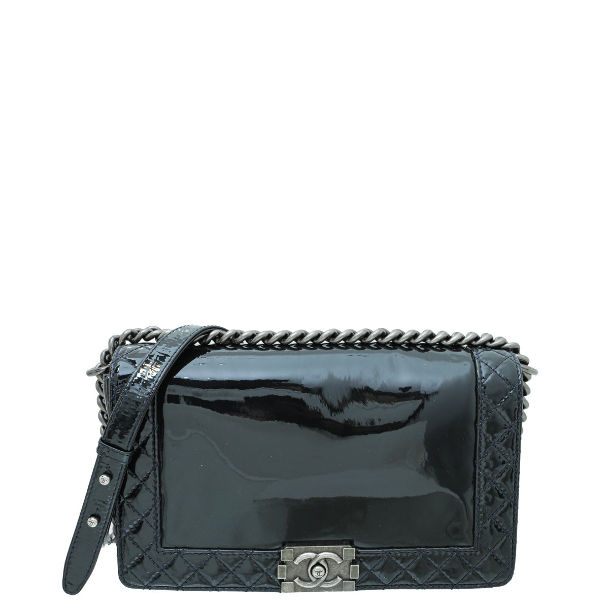 Chanel Midnight Blue New Medium Reverso Boy Bag