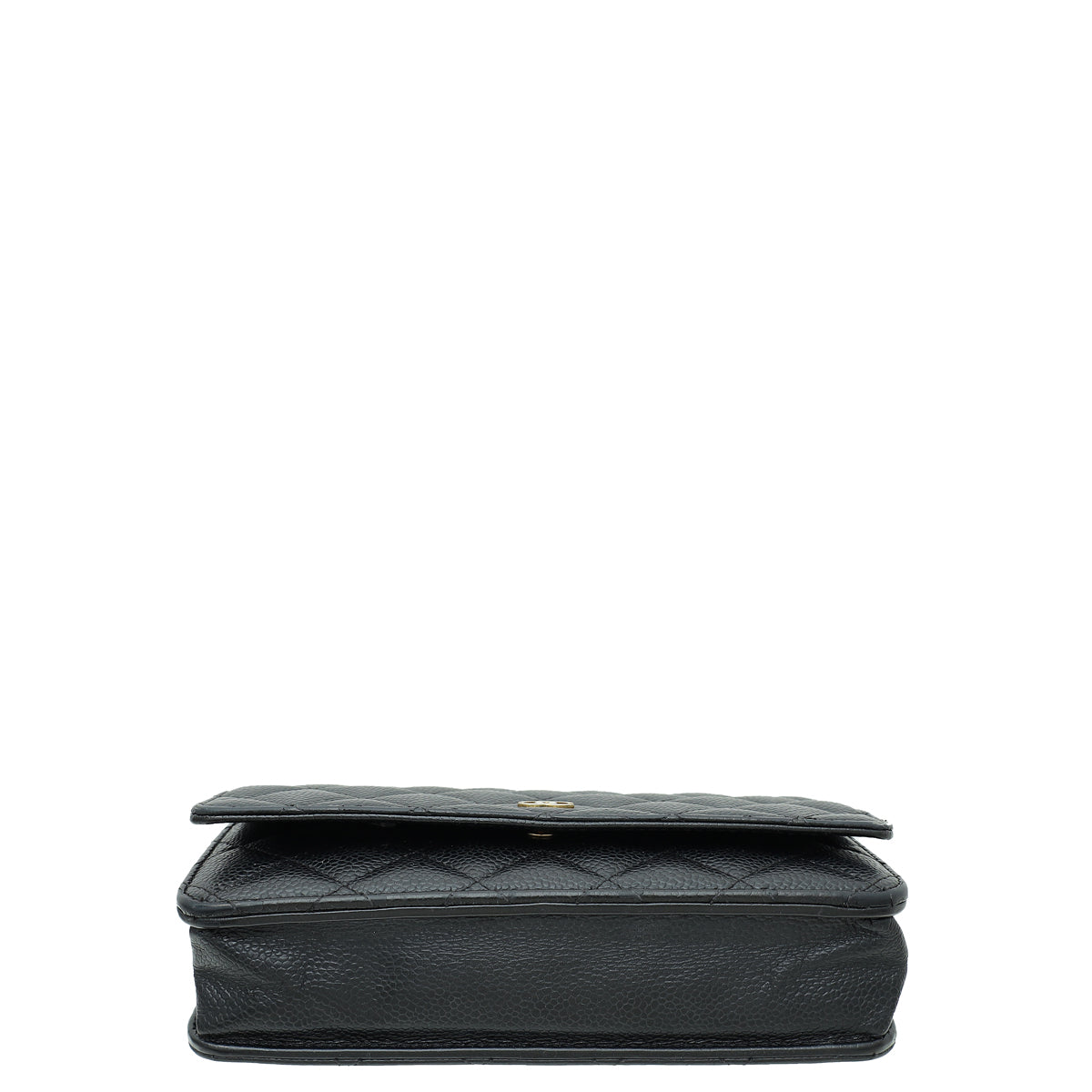 Chanel Black CC Classic Wallet On Chain