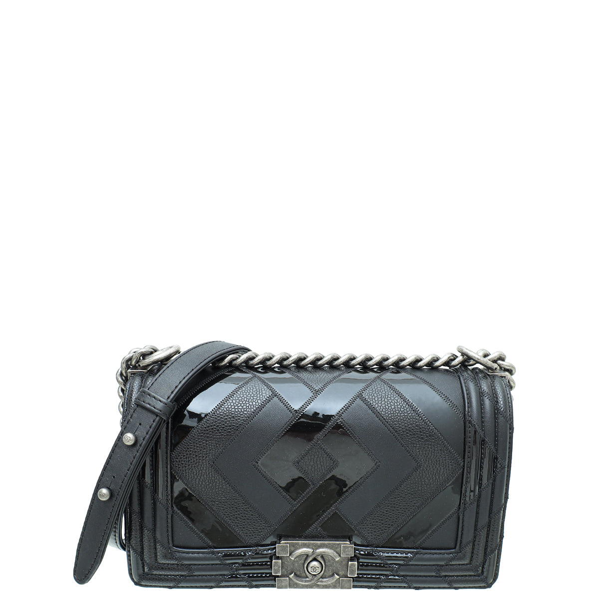 Chanel Black Le Boy Diamond Quilted Medium Flap Bag