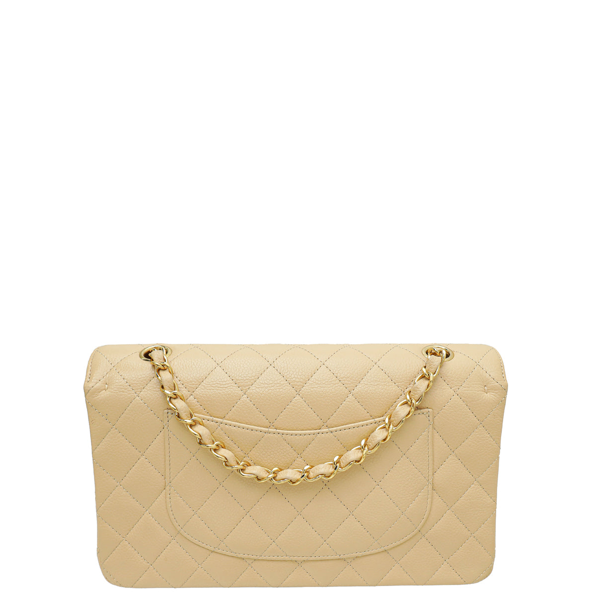 Chanel Beige CC Classic Double Flap Medium Bag