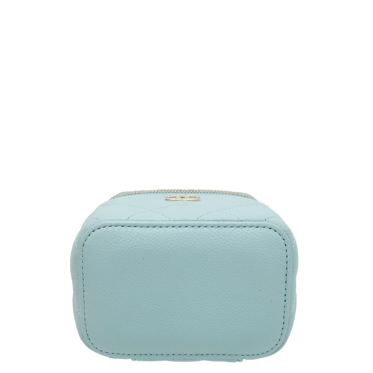 Chanel Sky Blue CC Links Mini Vanity Case With Chain