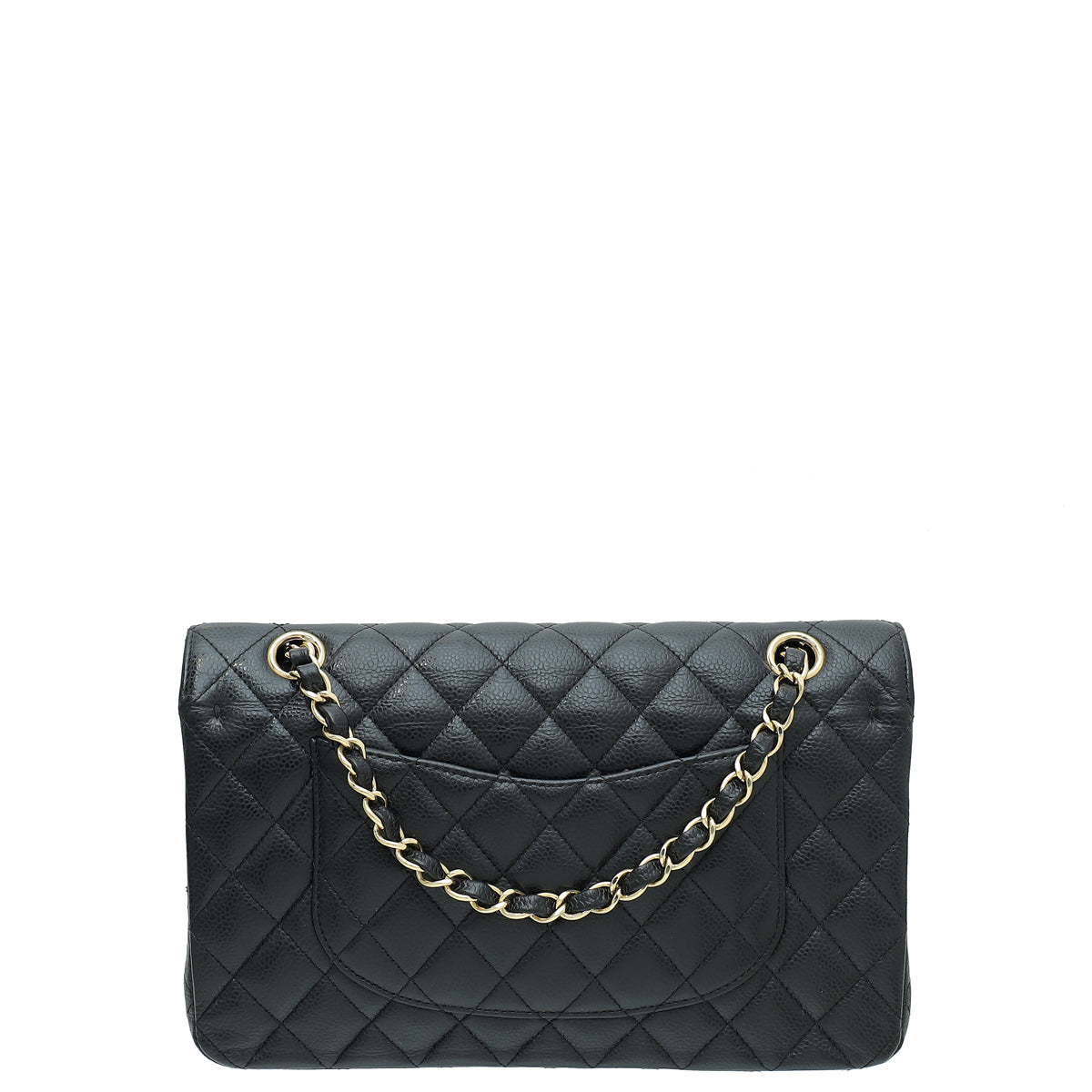 Chanel Black CC Classic Double Flap Medium Bag