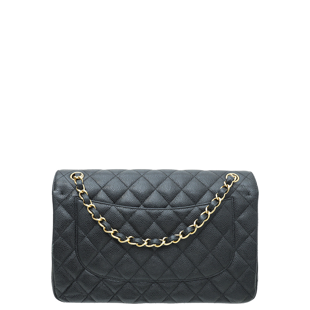 Chanel Black Classic Double Flap Jumbo Bag