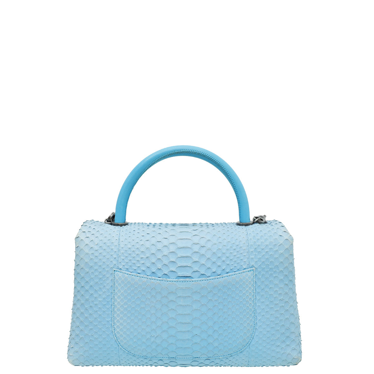 Chanel Light Blue Python Coco Handle Small Bag