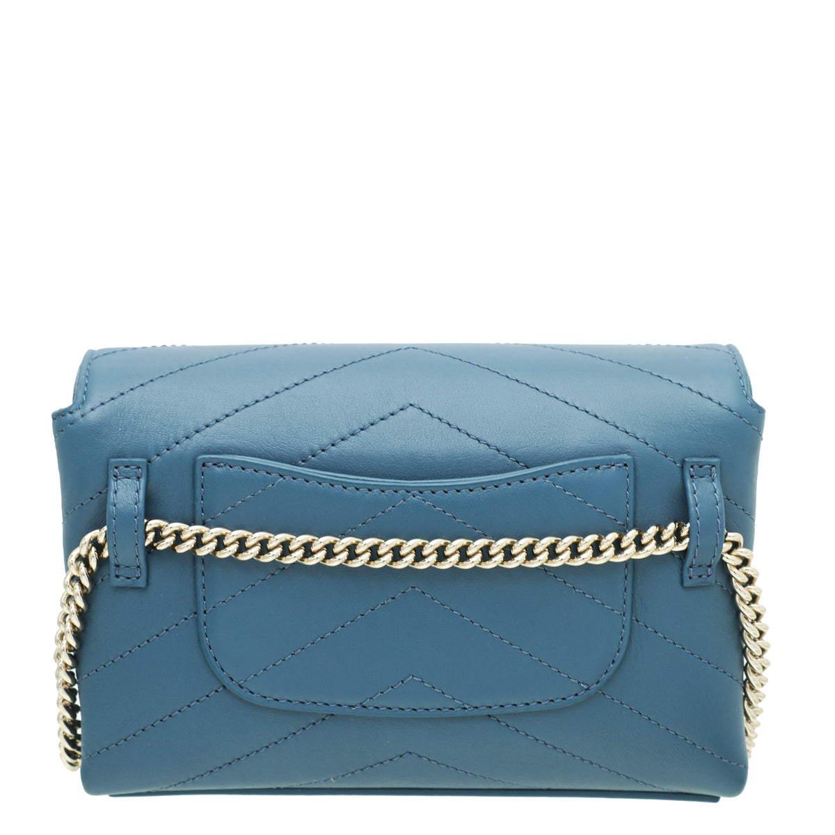 Chanel Blue Chevron Coco Waist Bag