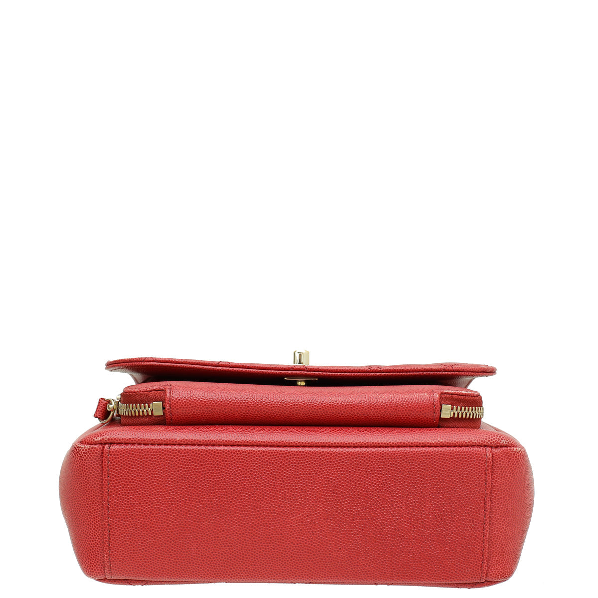 Chanel Red CC Business Affinity Small Top Handle Bag