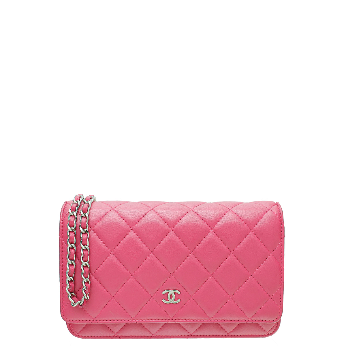 Chanel Hot Pink Classic Wallet on Chain