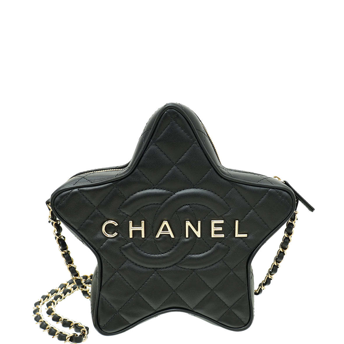 Chanel Black Logo Star Crossbody Bag