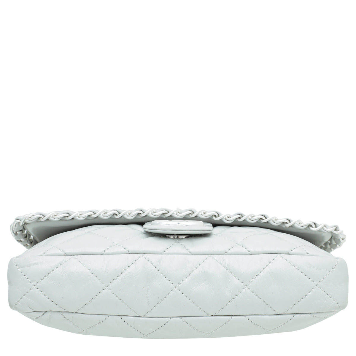 Chanel Light Gray Pear CC Chain Me Timeless Flap Bag