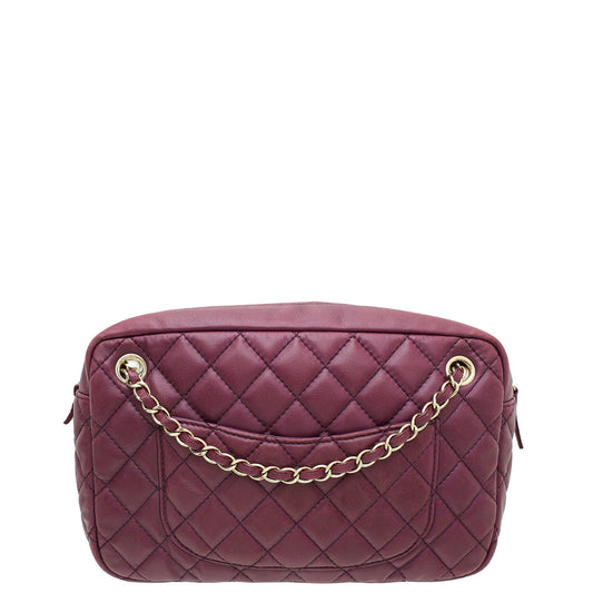 Chanel Violet Reissue Quilted Large Camera Bag