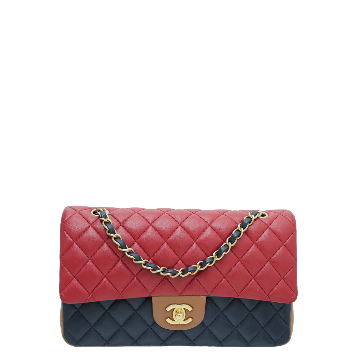 Chanel Tricolor Classic Double Flap Bag