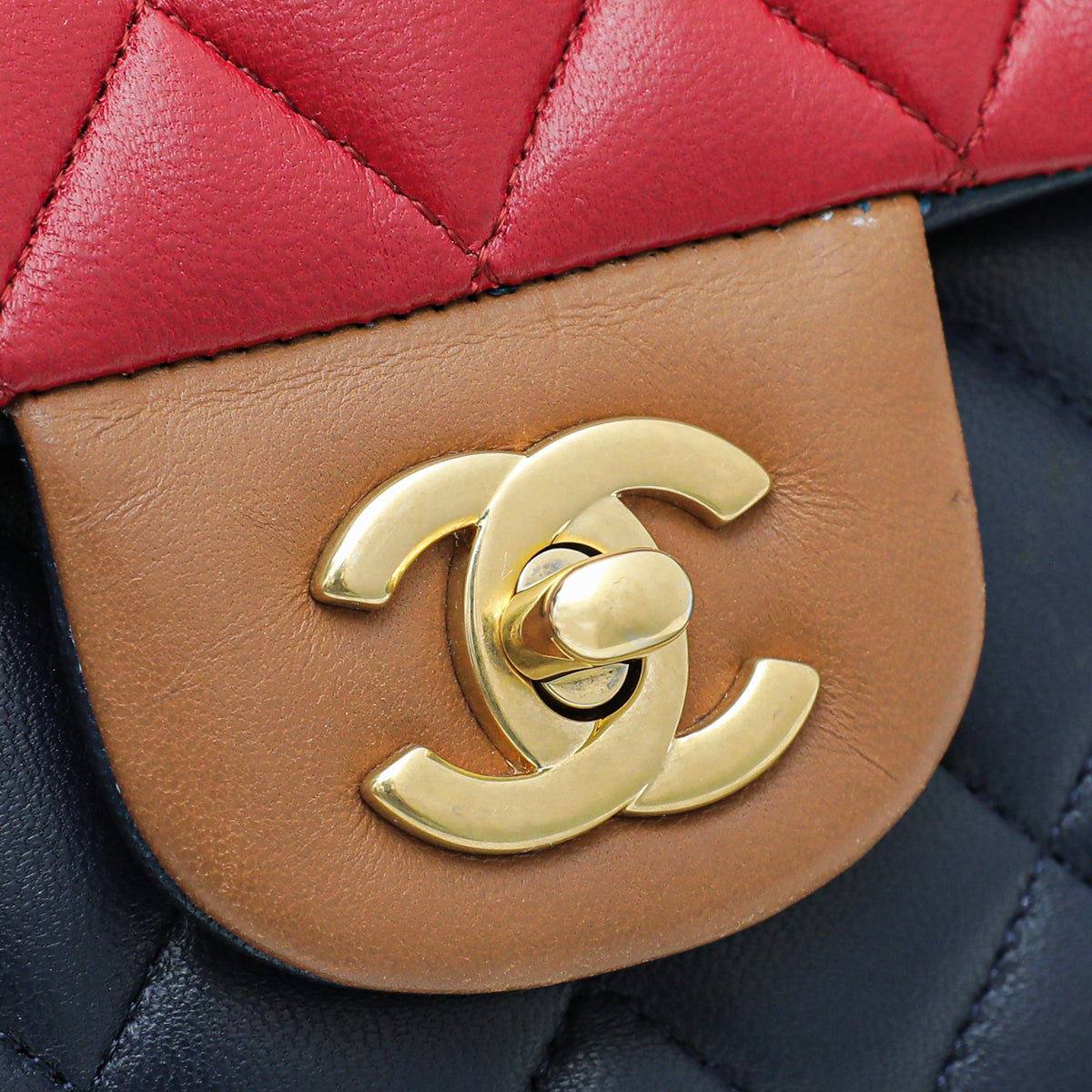 Chanel Tricolor Classic Double Flap Bag