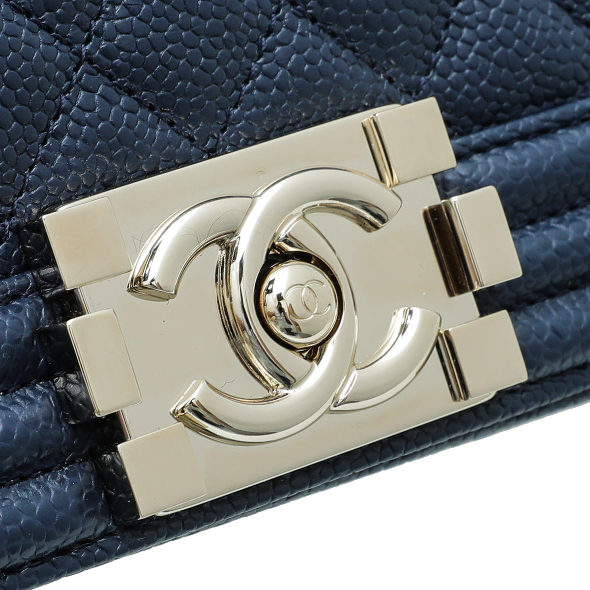 Chanel Navy Blue Le Boy Medium Bag