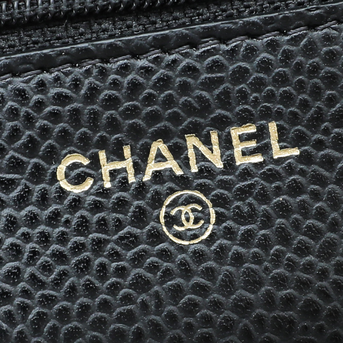 Chanel Black CC Classic Wallet On Chain