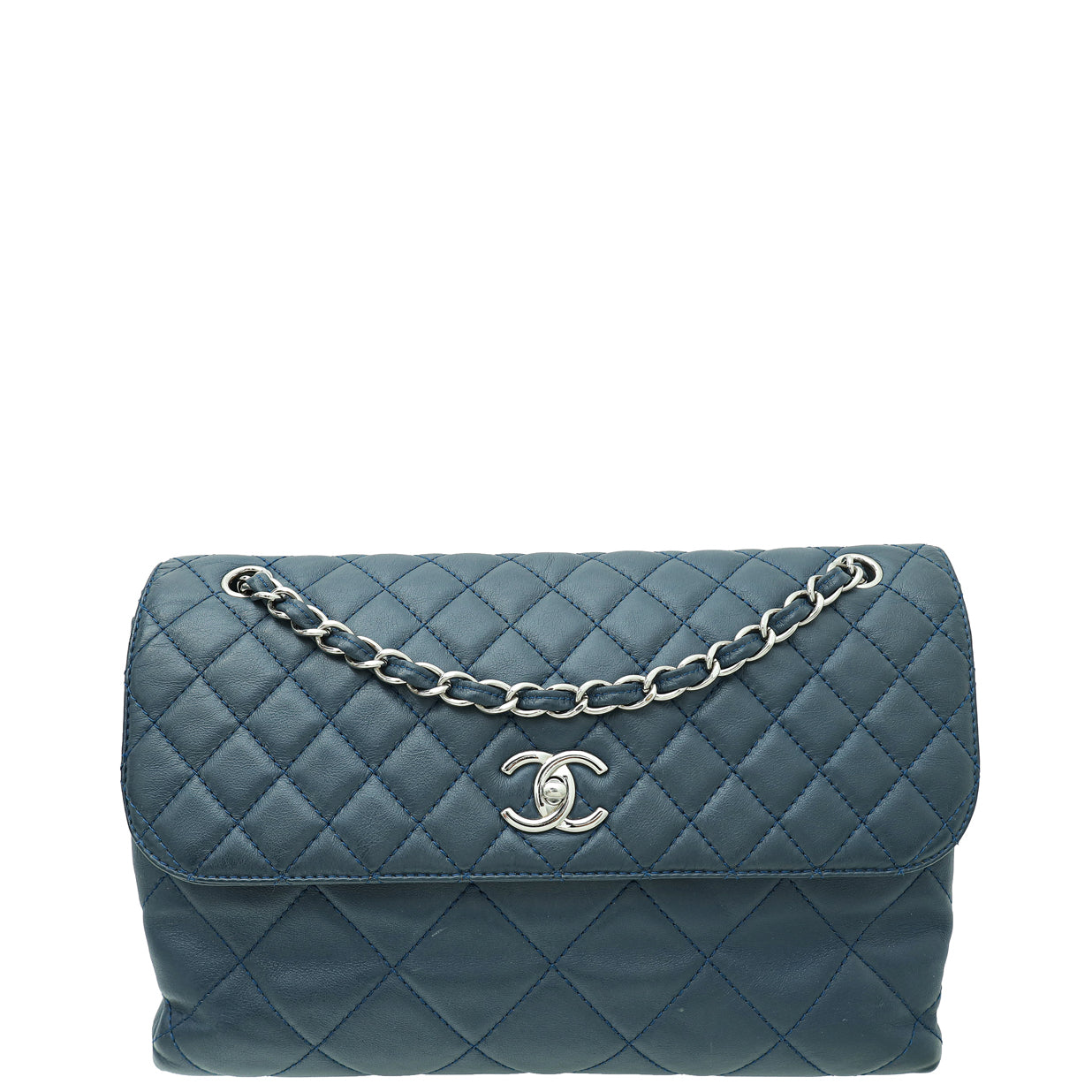 Chanel Navy Blue CC Flap Bag